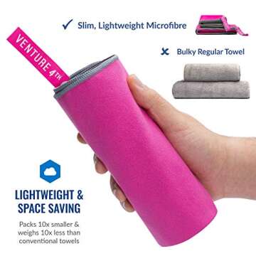 VENTURE 4TH Quick Dry Travel Towel - Compact & Absorbent