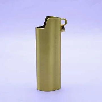 Stylish HUMWE Metal Lighter Case for Bic Lighters - Customizable & Durable