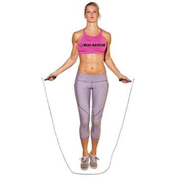 WOD Nation Speed Jump Rope for All Fitness Levels