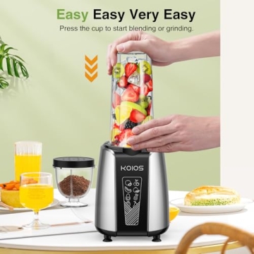 KOIOS Smoothie Blender: 1000W Power for Smoothies and More