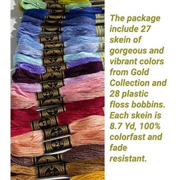 DMC Gold Limited Edition Embroidery Floss Set - 27 Colors