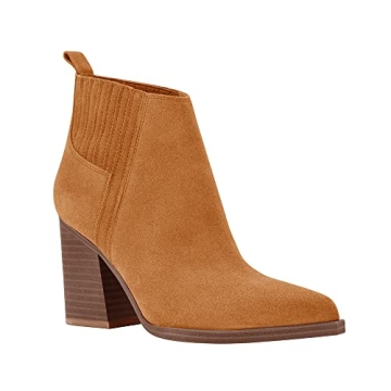 LPCBDEE Women's Chunky Stacked Ankle Boots for Comfort