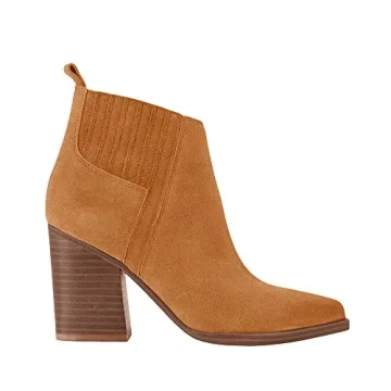 LPCBDEE Women's Chunky Stacked Ankle Boots for Comfort