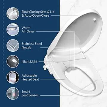 Bio Bidet DLS Electric Toilet Seat with Warm Air Dryer