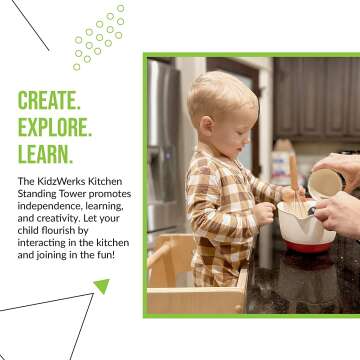 KidzWerks Toddler Standing Tower - Safe & Adjustable