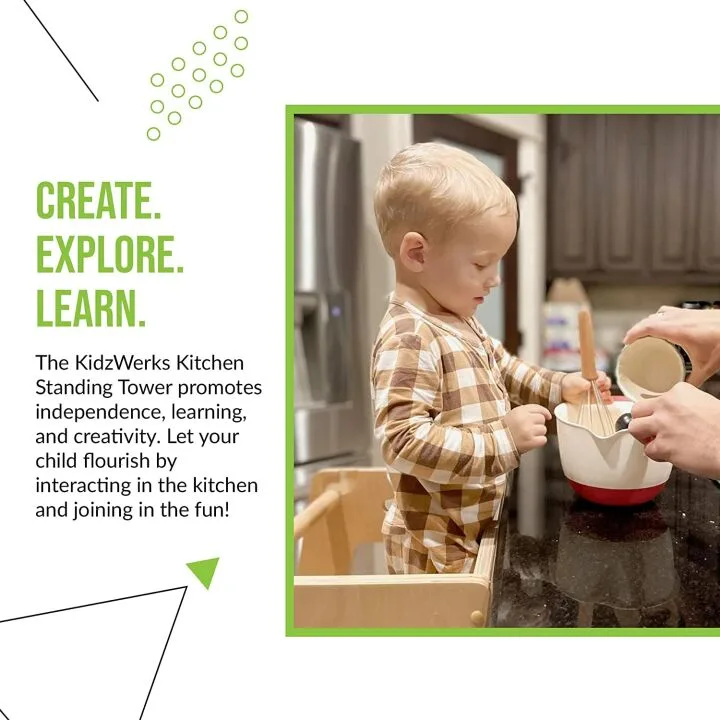 KidzWerks Toddler Standing Tower - Safe & Adjustable