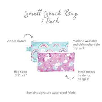 Eco-Friendly Bumkins Reusable Snack Bags for All Ages