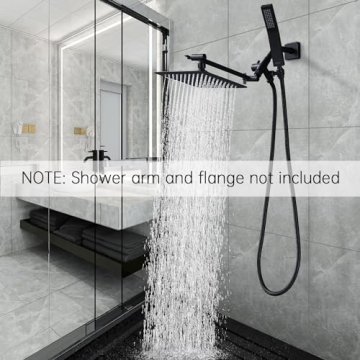 G-Promise All Metal Dual Shower Head Combo Matte Black