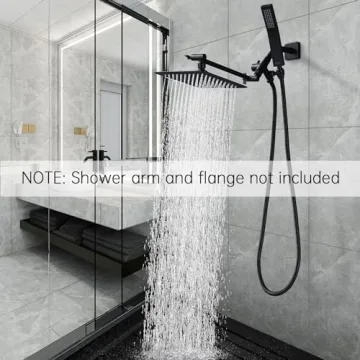 G-Promise All Metal Dual Shower Head Combo Matte Black