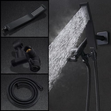G-Promise All Metal Dual Shower Head Combo Matte Black