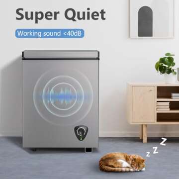 LifePlus 3.5 Cu.Ft Chest Freezer for Quick Cooling