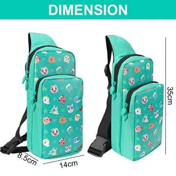 Tangaroa Switch Bag for Switch / Switch OLED - Switch Accessories Travel Crossbody Bag - Portable Backpack (ACNH)