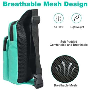 Tangaroa Switch Bag for Switch / Switch OLED - Switch Accessories Travel Crossbody Bag - Portable Backpack (ACNH)