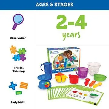 Learning Resources Mix And Measure Activity Set 22 Pieces