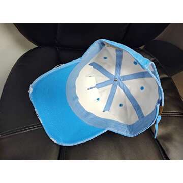 Adjustable Vintage Cap Dominican Republic Shield and Flag Cap (Vintage Neon Aqua/Full Color)