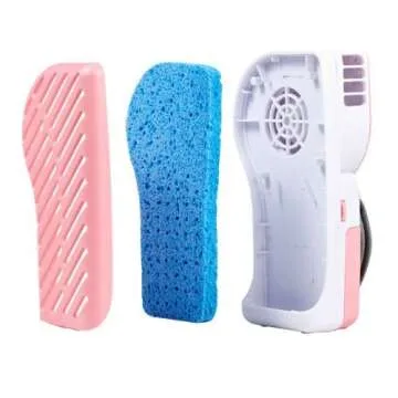 WoneNice Portable Small Fan & Mini-air Conditioner, Runs On Batteries Or USB (Pink)