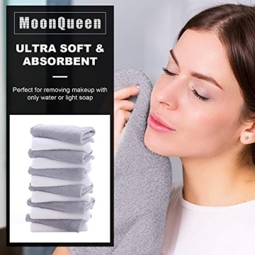 Premium MOONQUEEN Microfiber Facial Cloths 12 Pack