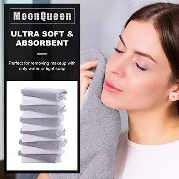 Premium MOONQUEEN Microfiber Facial Cloths 12 Pack