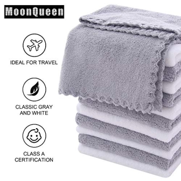 Premium MOONQUEEN Microfiber Facial Cloths 12 Pack