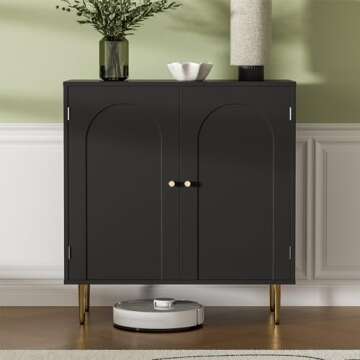 Stylish Housoul Sideboard Buffet with Adjustable Shelves