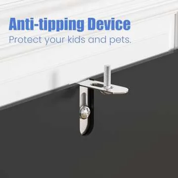 Stylish Housoul Sideboard Buffet with Adjustable Shelves