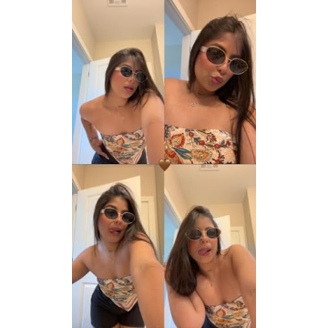 FEISEDY Retro Oval Sunglasses - UV400 Protection for All