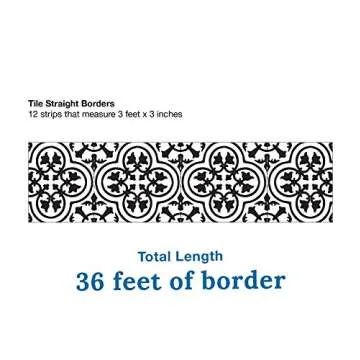 Schoolgirl Style Simply Stylish Black and White Bulletin Board Borders, 36 Feet of Straight Black and White Classroom Borders for Bulletin Board, Black and White Classroom Décor (12 Strips)