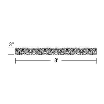 Schoolgirl Style Simply Stylish Black and White Bulletin Board Borders, 36 Feet of Straight Black and White Classroom Borders for Bulletin Board, Black and White Classroom Décor (12 Strips)
