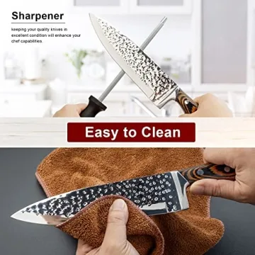 15-Piece High Carbon Stainless Steel Kitchen Knife Set