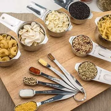 Premium 13-piece Stainless Steel Measuring Set for Kitchen