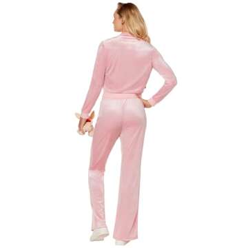 Spirit Halloween Mean Girls Adult Cool Mom Costume| Officially Licensed | Pink Velour Matching Set- ...