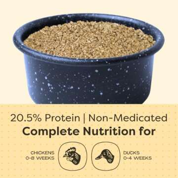 Organic Corn-Free Duck and Chicken Feed - 25 lb Bag