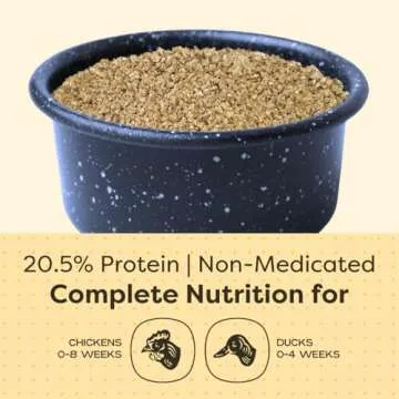 Organic Corn-Free Duck and Chicken Feed - 25 lb Bag