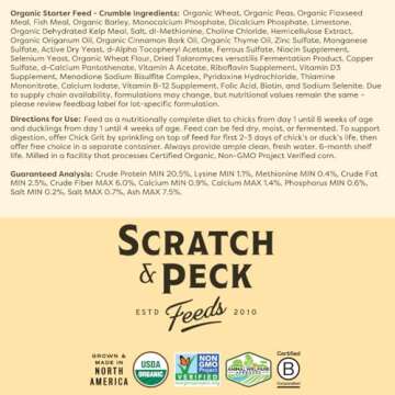 Organic Corn-Free Duck and Chicken Feed - 25 lb Bag