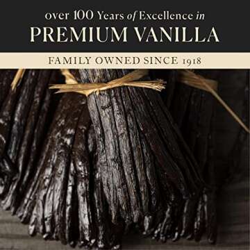 25 Organic Madagascar Whole Vanilla Beans, Grade A Vanilla Pods, Premium Vanilla Beans for Making Extract & Baking - Cook’s