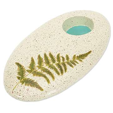 Bits and Pieces - Butterfly Puddler Garden Stone - Lawn Decoration Puddle Painted Water Holder