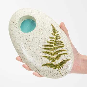 Bits and Pieces - Butterfly Puddler Garden Stone - Lawn Decoration Puddle Painted Water Holder