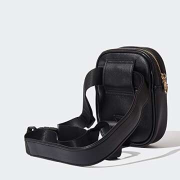 Pander Leg Bag for Women - Nova Fashion Black Leather Fanny Pack for Women (Black)