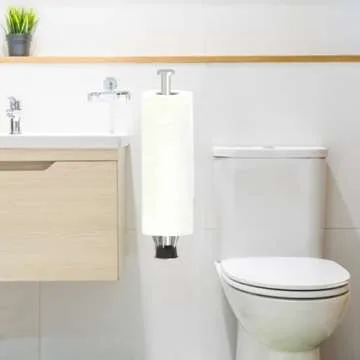 Under Cabinet Paper Towel Holder - Brushed Nickel with Damping