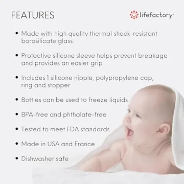 Lifefactory Glass Baby Bottles - Safe & Stylish Feeding