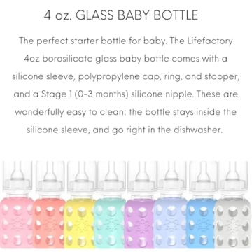 Lifefactory Glass Baby Bottles - Safe & Stylish Feeding
