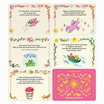 Affirmators! Mantras Morning Day Affirmation Cards Deck (30 Cards)
