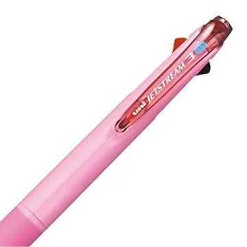 Uni Ballpoint Pen Jetstream 3 Color Black, Red, Blue Ink 0.5mm, Baby Pink (SXE340005.68)
