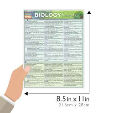 Biology Terminology QuickStudy Laminated Reference Guide (QuickStudy Academic)