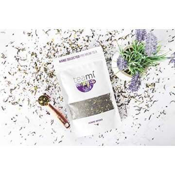 Teami Pure Butterfly Pea Flower Tea - Blue & Purple Dried Butterfly Pea Flower Supports Health and B...
