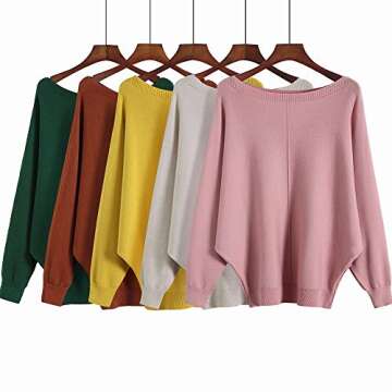 Ckikiou Women's Lightweight Oversized Sweater for Fall