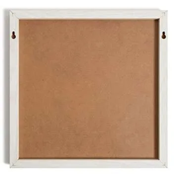 U Brands Rustic Weekly Dry Erase Planner Board, 14 x 14 Inches, Office Supplies, White Wood Frame
