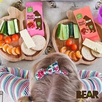 BEAR Real Fruit Snack Rolls - Gluten Free, Vegan, and Non-GMO - Raspberry – 12 Pack (2 Rolls Per Pack) - Healthy School And Lunch Snacks For Kids And Adults, 0.7 Ounce (Pack of 12)