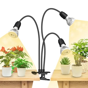 SANSI LED Grow Lights for Indoor Plants with 3 Gooseneck Arms