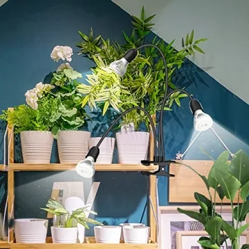 SANSI LED Grow Lights for Indoor Plants with 3 Gooseneck Arms